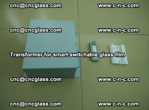 Transformer for smart switchable glass film as laminated glass insertion (20)