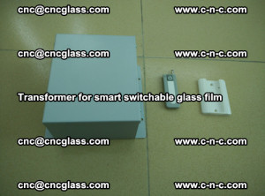 Transformer for smart switchable glass film as laminated glass insertion (21)