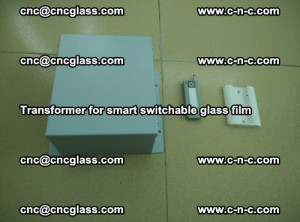 Transformer for smart switchable glass film as laminated glass insertion (23)