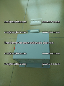 Transformer for smart switchable glass film as laminated glass insertion (24)