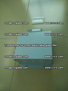 Transformer for smart switchable glass film as laminated glass insertion (25)