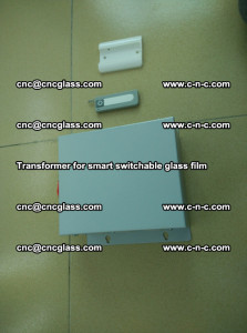 Transformer for smart switchable glass film as laminated glass insertion (30)