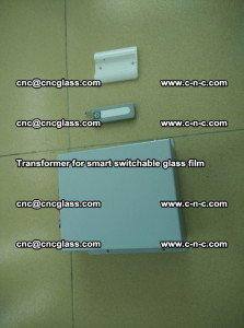 Transformer for smart switchable glass film as laminated glass insertion (32)