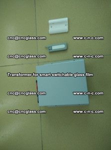 Transformer for smart switchable glass film as laminated glass insertion (35)