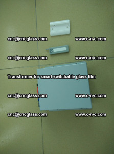 Transformer for smart switchable glass film as laminated glass insertion (36)