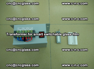 Transformer for smart switchable glass film as laminated glass insertion (39)